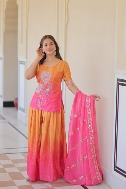 Gilded Grace A Statement of Sharara Splendor