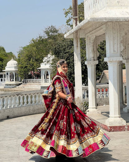 Graceful Echoes of Heritage A Celebration of Traditional Indian Elegance in Vibrant Lehengas
