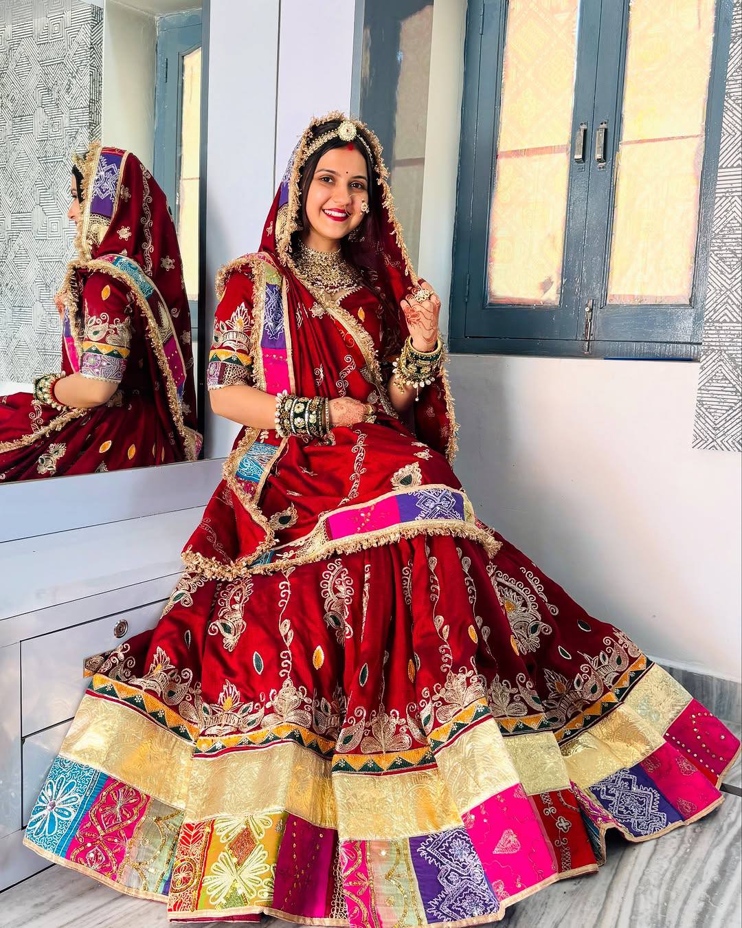 Graceful Echoes of Heritage A Celebration of Traditional Indian Elegance in Vibrant Lehengas