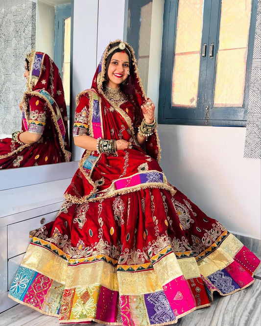 Graceful Echoes of Heritage A Celebration of Traditional Indian Elegance in Vibrant Lehengas