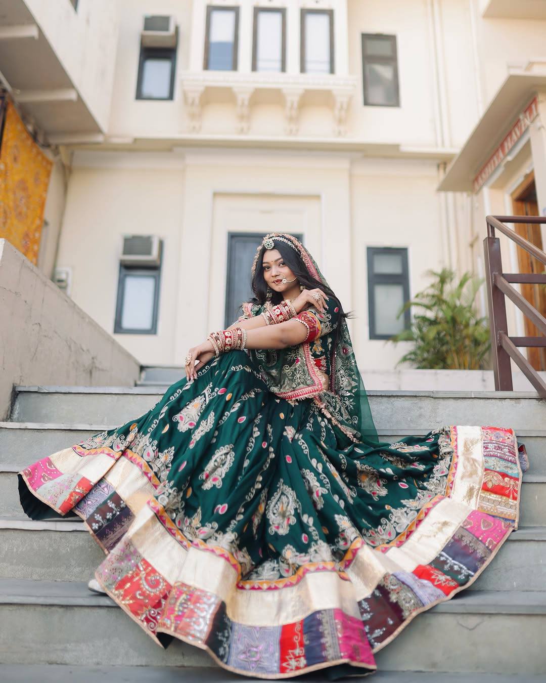 Graceful Echoes of Heritage A Celebration of Traditional Indian Elegance in Vibrant Lehengas