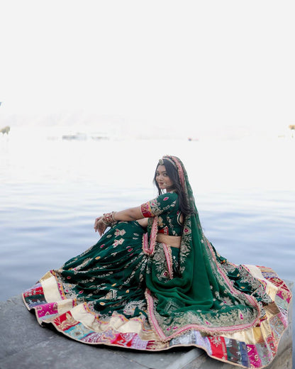 Graceful Echoes of Heritage A Celebration of Traditional Indian Elegance in Vibrant Lehengas