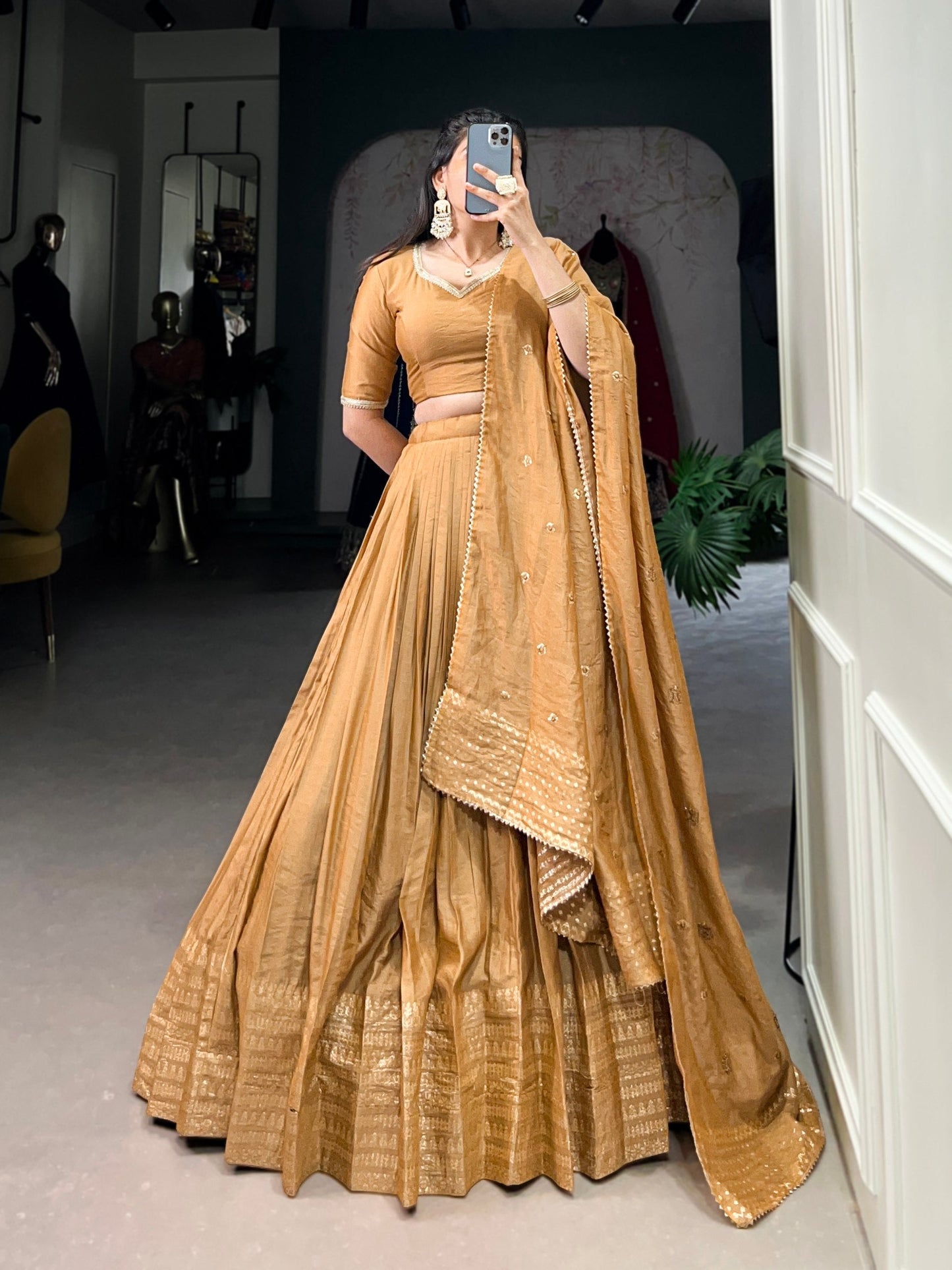 The Royal Muse Embroidered Elegance in Every Drape