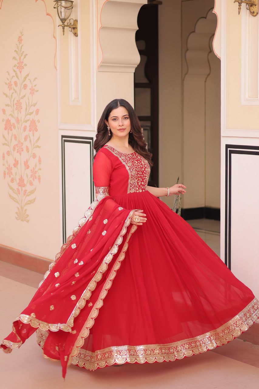 Two Moods One Statement  Where Vibrant Red Meets Deep Elegance