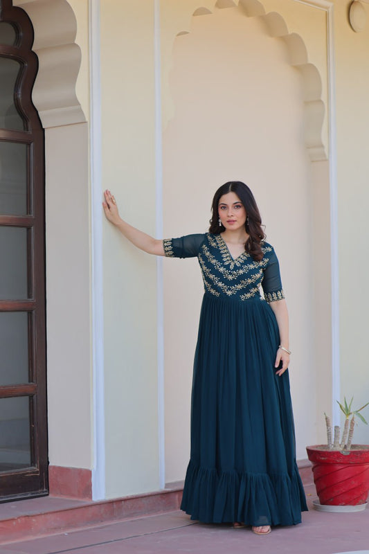 The Regal Bloom  Enchanting Gowns for the Soul That Shines