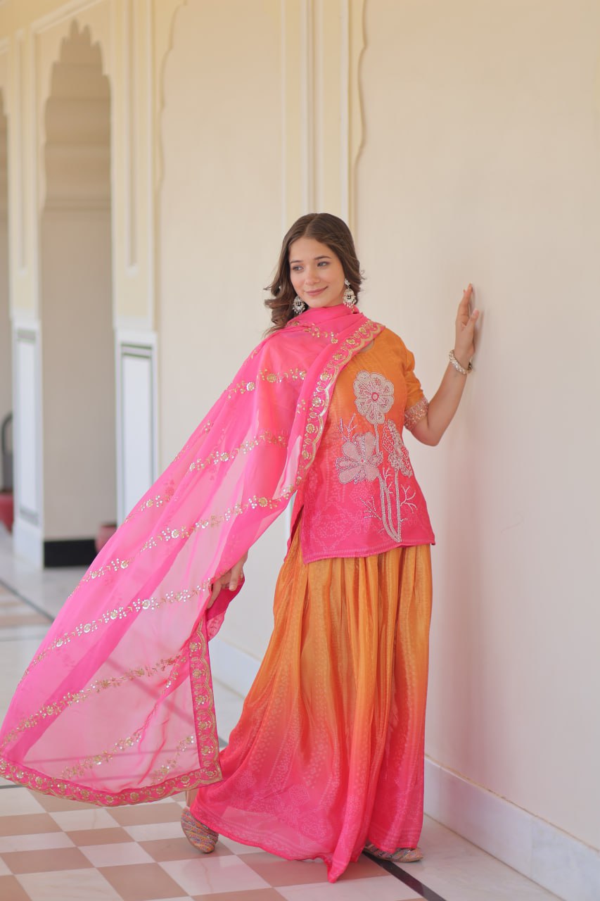 Gilded Grace A Statement of Sharara Splendor