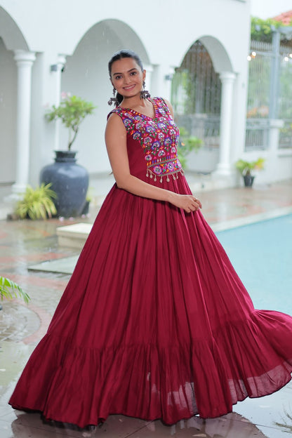 Wrapped in Tradition Woven with Gold A Gown of Timeless Grace