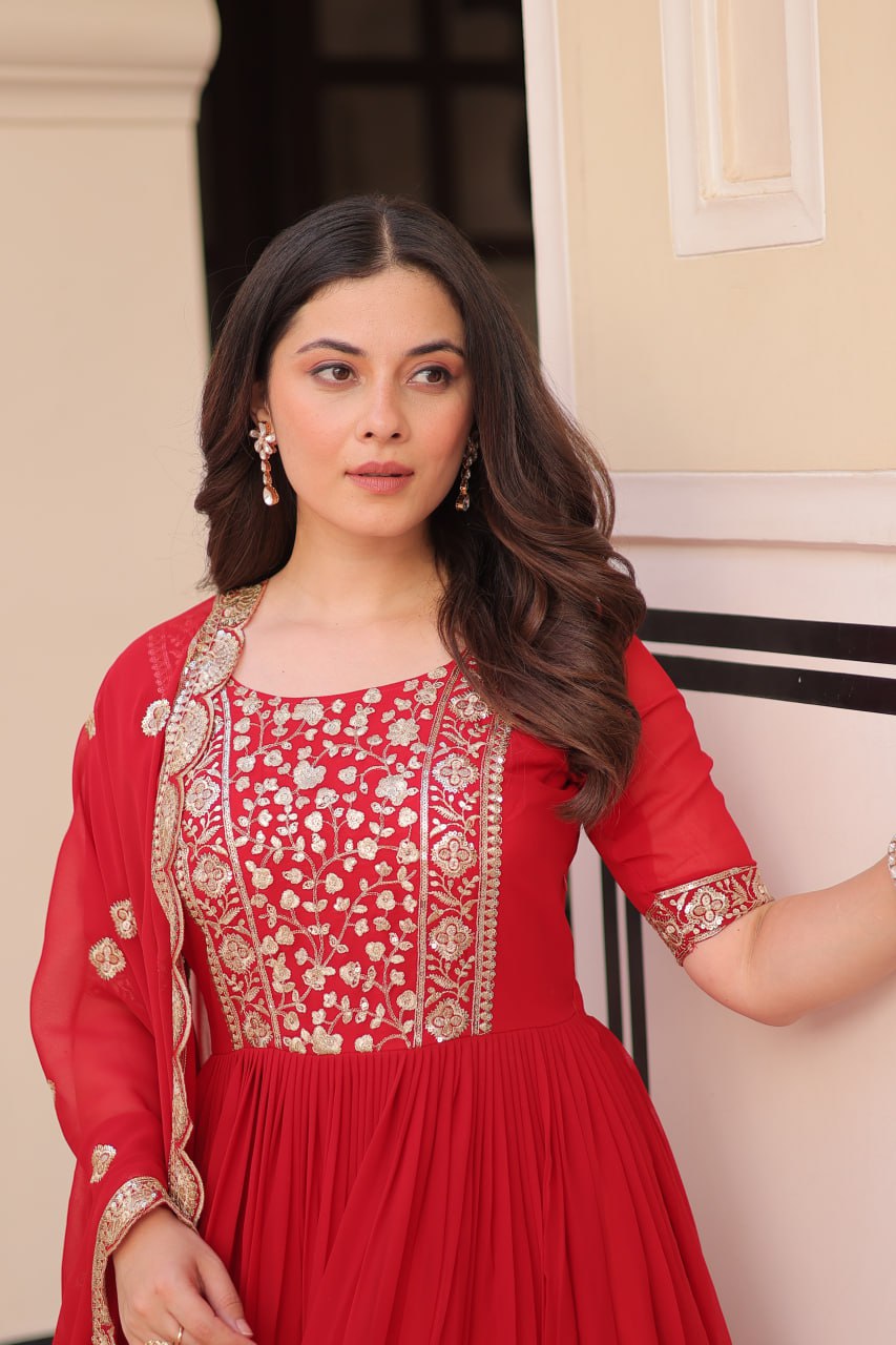 Two Moods One Statement  Where Vibrant Red Meets Deep Elegance