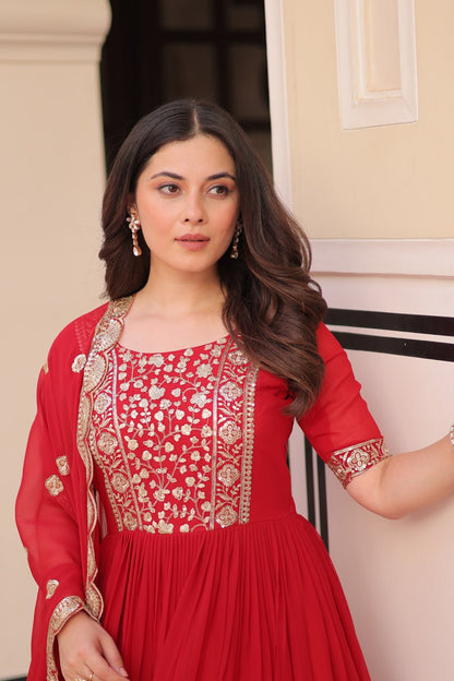 Two Moods One Statement  Where Vibrant Red Meets Deep Elegance