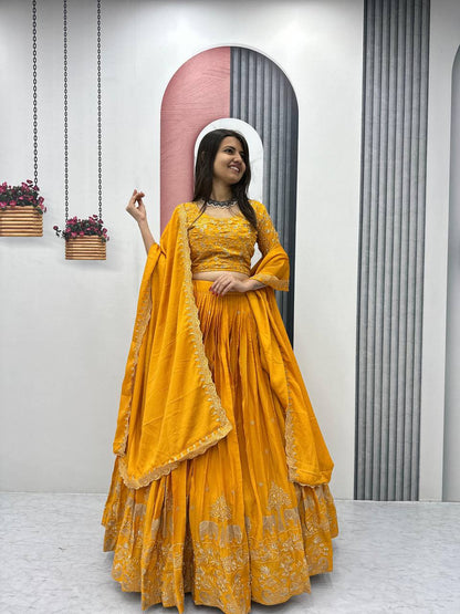 Shefali Desighner Chinon Lehenga Choli