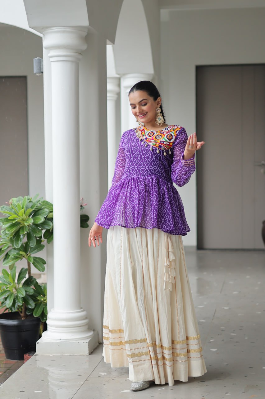 The rich Indian craftsmanship in the mirror work patch