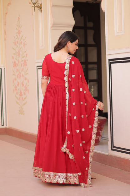 Two Moods One Statement  Where Vibrant Red Meets Deep Elegance
